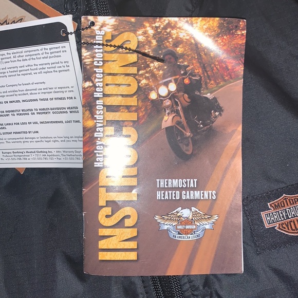 HARLEY-DAVIDSON BRAND NEW WITH TAGS SIZE XS MENS HEATED ZIPPERED BLACK VEST - Picture 9 of 10